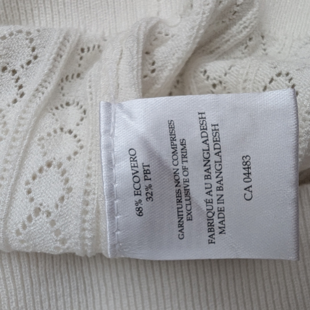ICON Ivory Knit Collared Top - Picture 5 of 6